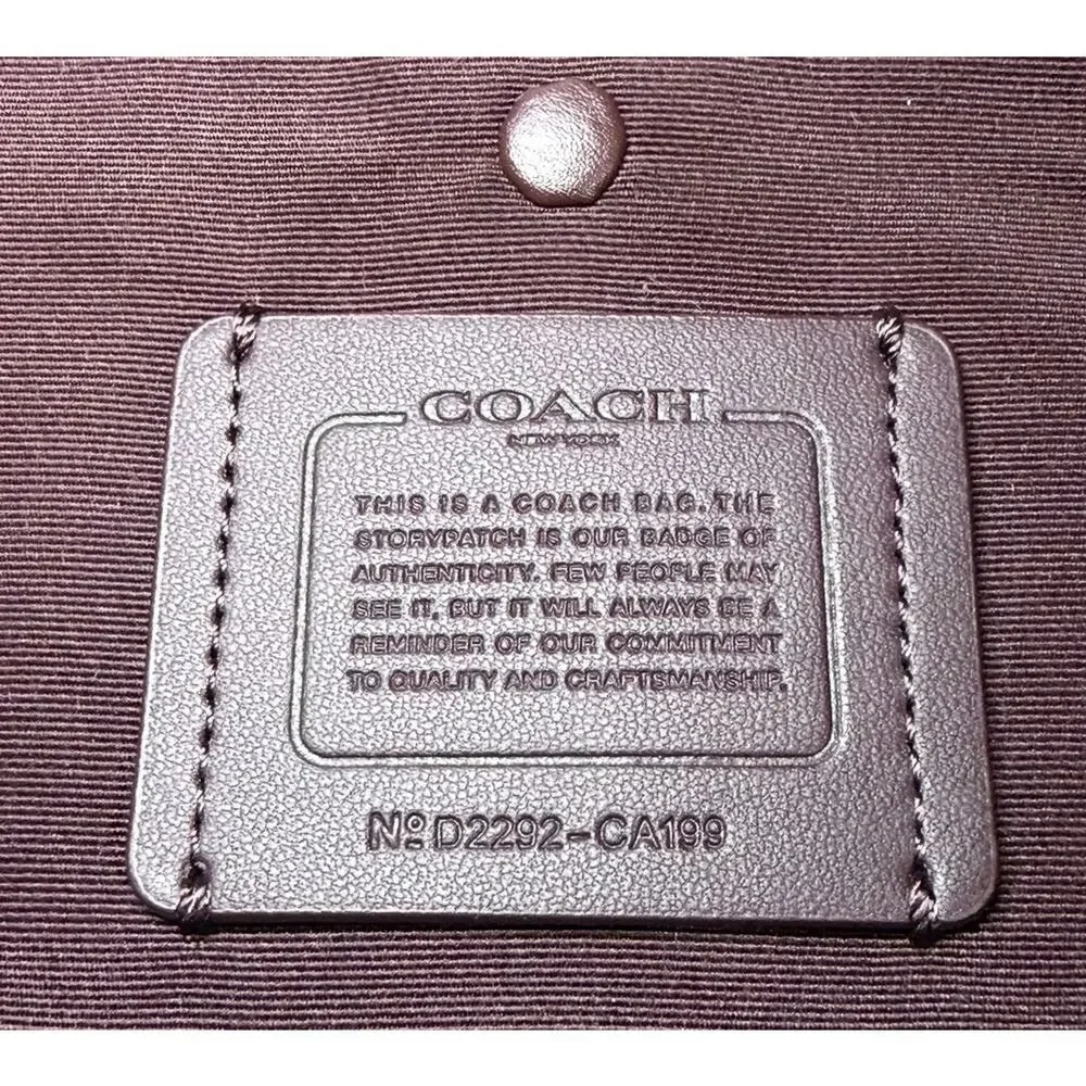 Coach CA199 Laser Cut Mini City Tote Bag - Picture 9 of 10